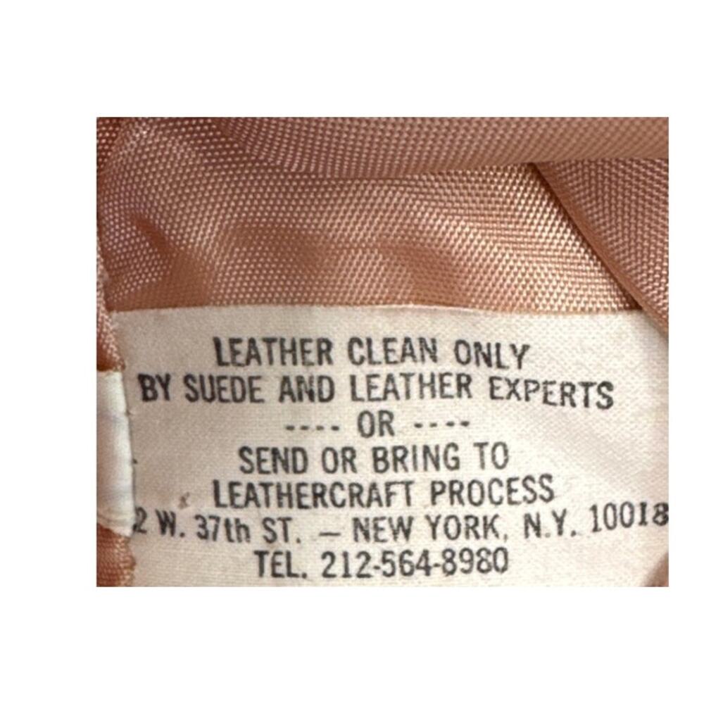 Vintage 1970s Camel Suede Leather Vest Western Boho Small - Picture 10 of 14